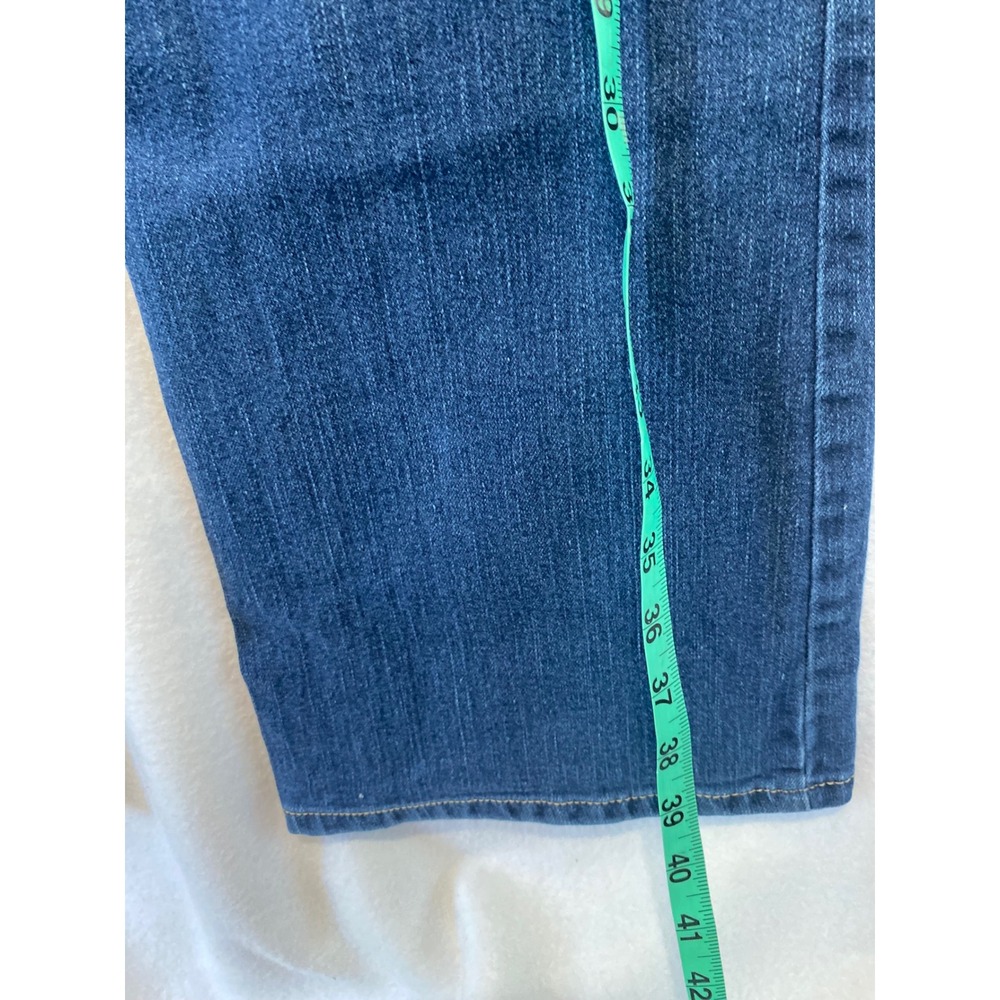 Relativity Bootcut Jeans Women 18 Blue Medium Wash Stretch Denim Mid Rise - Picture 7 of 12
